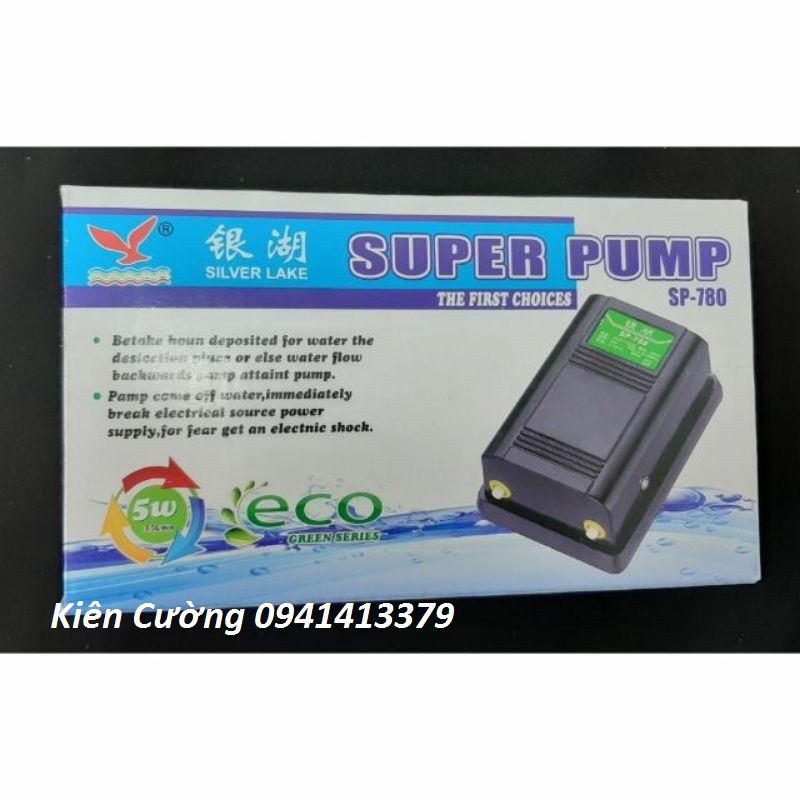 Máy sủi O² SUPER PUMP -SP780 cho bể cá cảnh