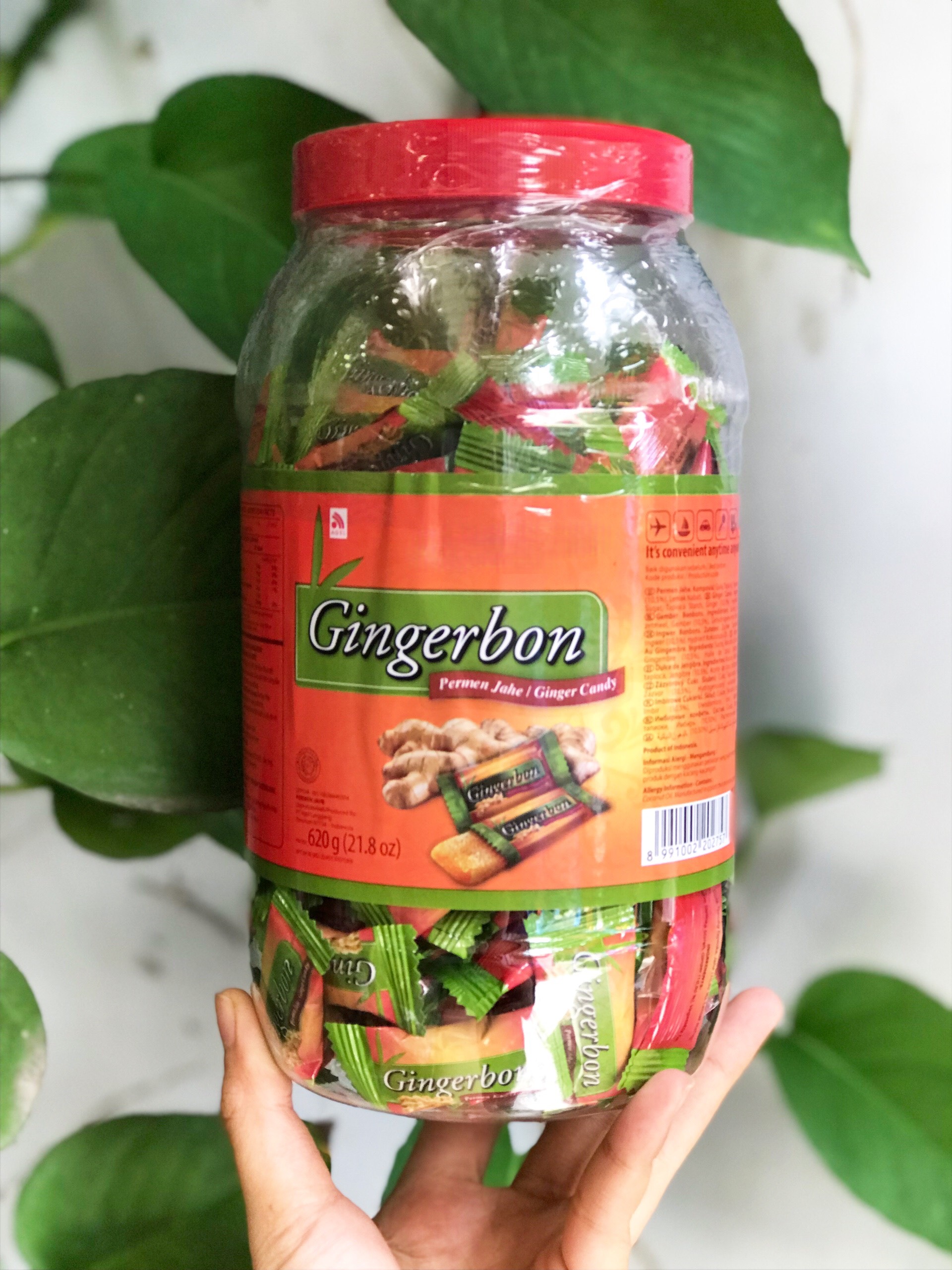 Kẹo Gừng Dẻo Gingerbon Ginger Candy (Hủ 620g)