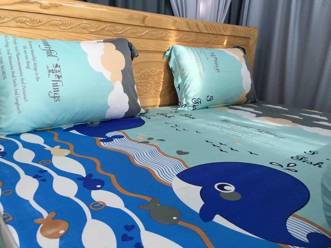 [HCM]Bộ drap gối  thun màu Hàn Quốc mát lạnh {4 món} đủ size"