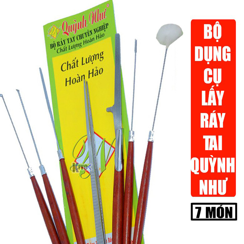 [HCM]Bộ dụng cụ lấy ráy tai 7 món tiện lợi