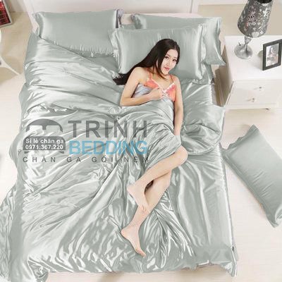 [Mã LIFE151030K giảm 10% đơn 99K] BỘ DRAP PHI LỤA MÀU MỚI MỊN MÁT CAO CẤP TRINHBEDDING