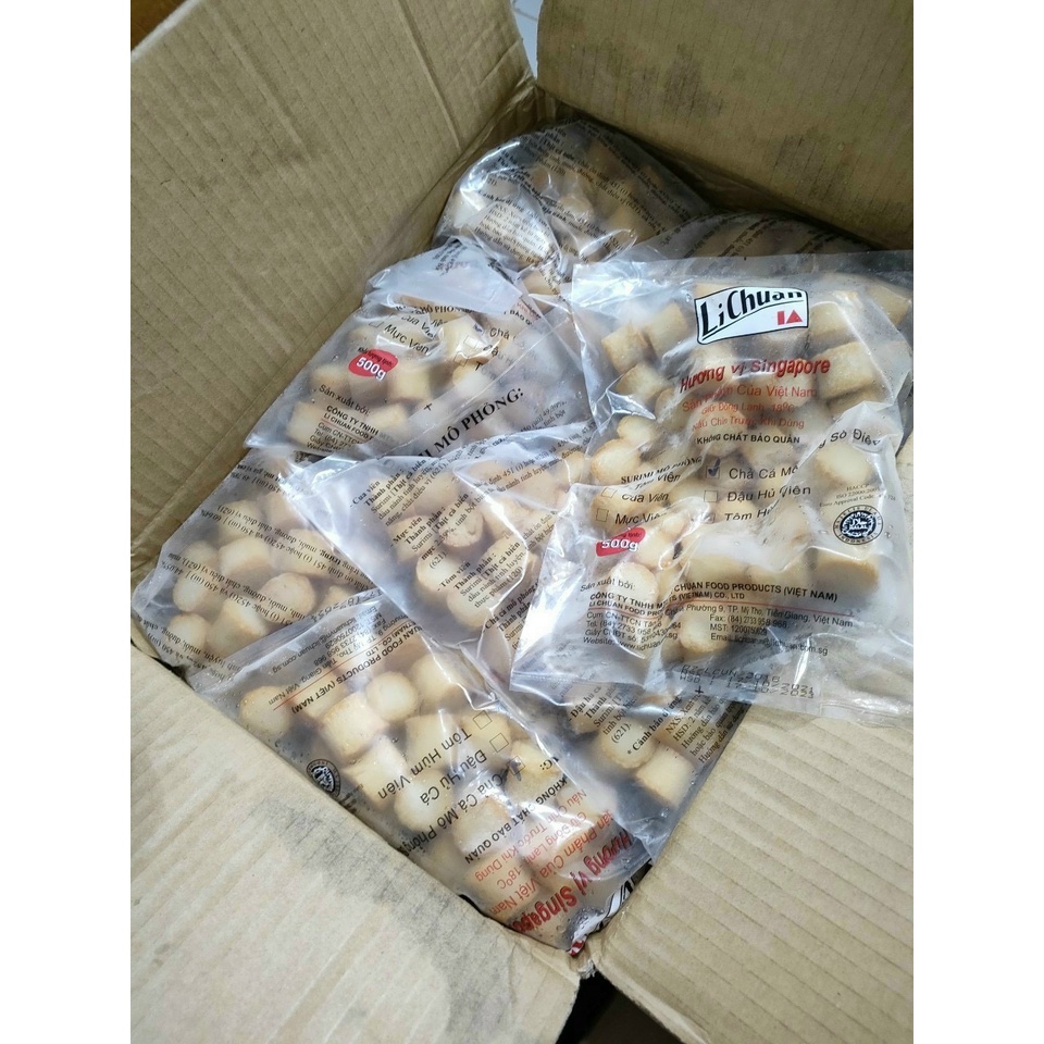 500g chả cá sò điệp Surimi Lichuan
