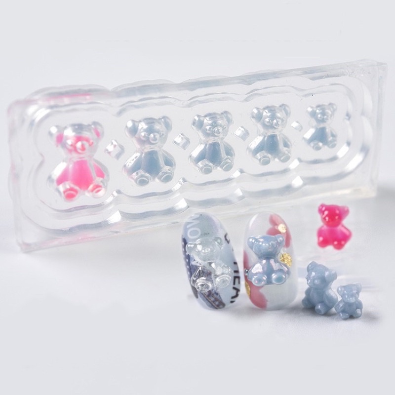 Khuôn làm hoa,nơ trang trí móng bằng silicone