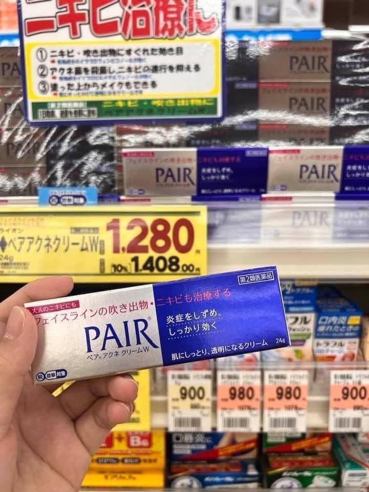 Kem ngừa mụn Pair Acne W Cream Nhật Bản