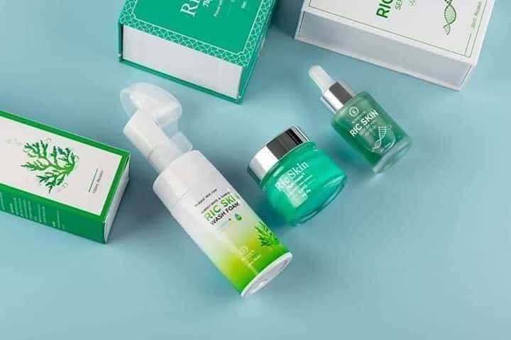 Combo 3 món ricskin  ( sữa rửa mặt+ serum+ kem nám đêm)
