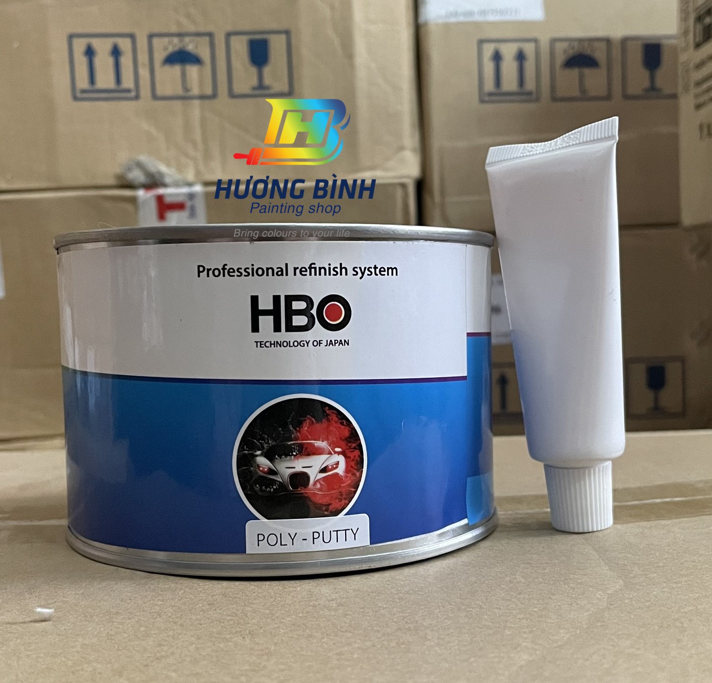[Lon 1kg] Matit trét láng HBO loại 2 thành phần