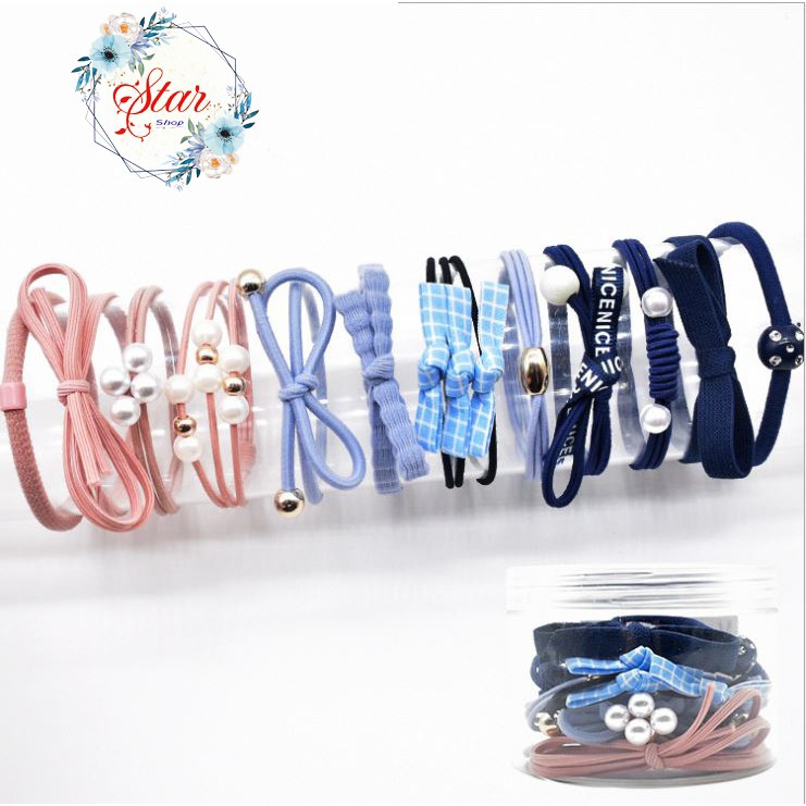 SET 12 DÂY BUỘC TÓC HÀN QUỐC SIÊU XINH C20