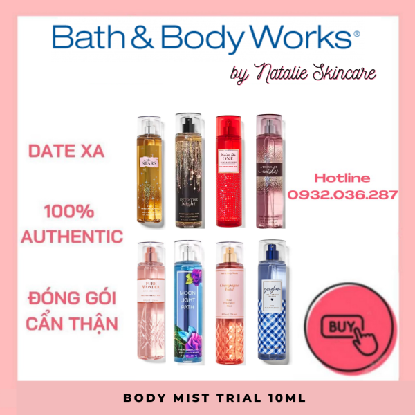 [Đủ Mùi - 10ML] Xịt Thơm Toàn Thân Bath And Body Works Body Mist giá rẻ
