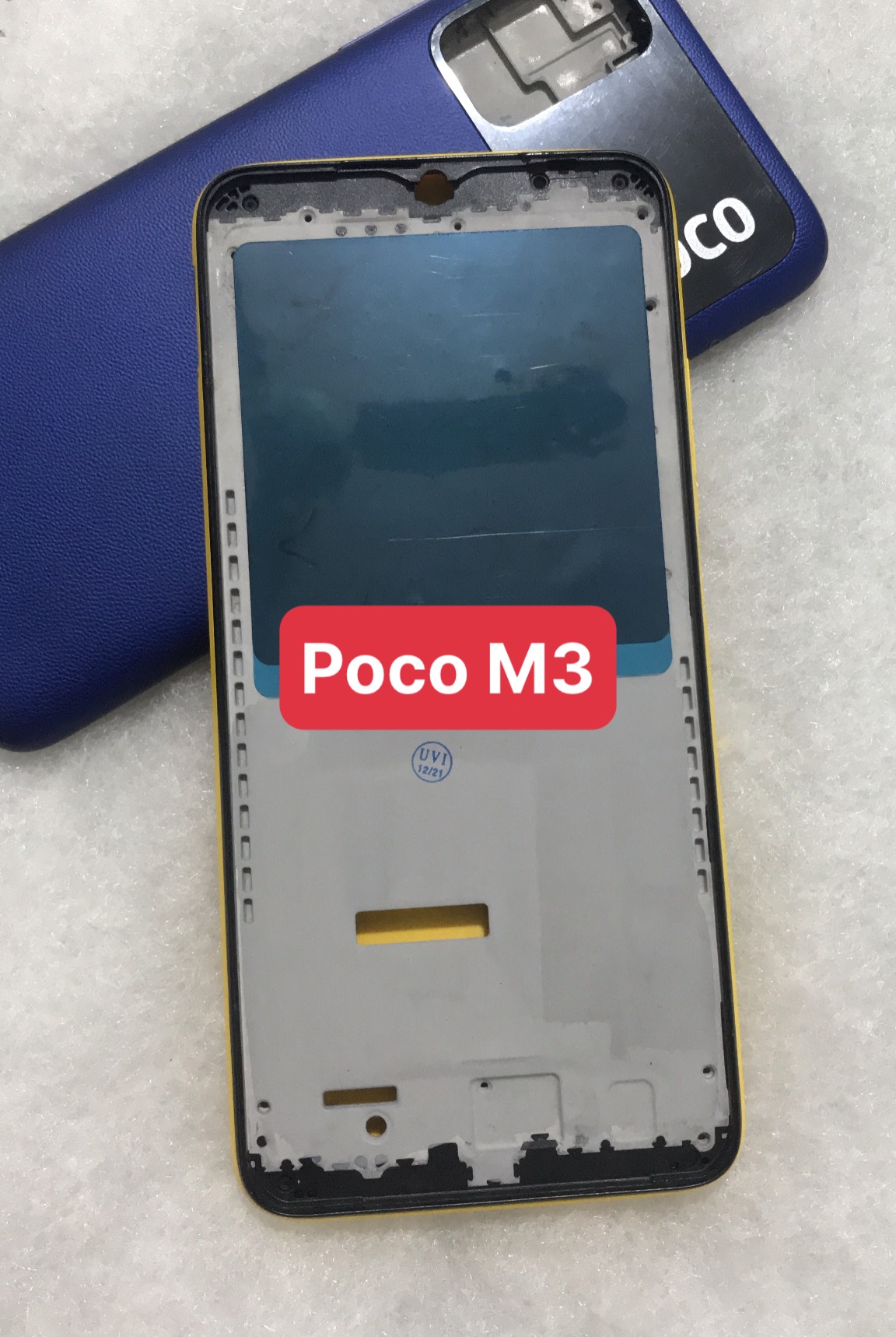 Bộ vỏ xiaomi Poco M3 (Bộ gồm lưng ,xương ,Nút bấm)
