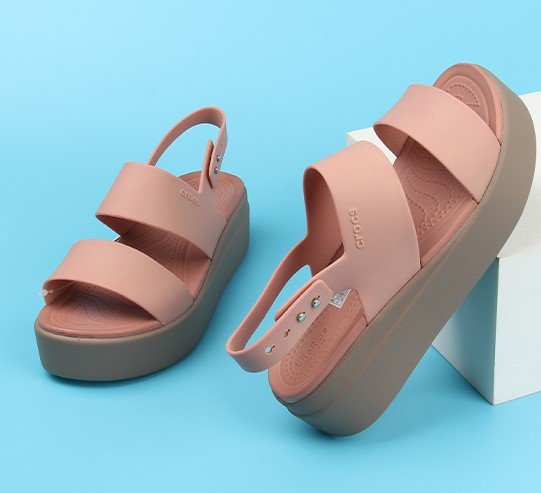Giày dép sandal crocs xịn đét đế cao 5p siêu nhẹ, êm chân