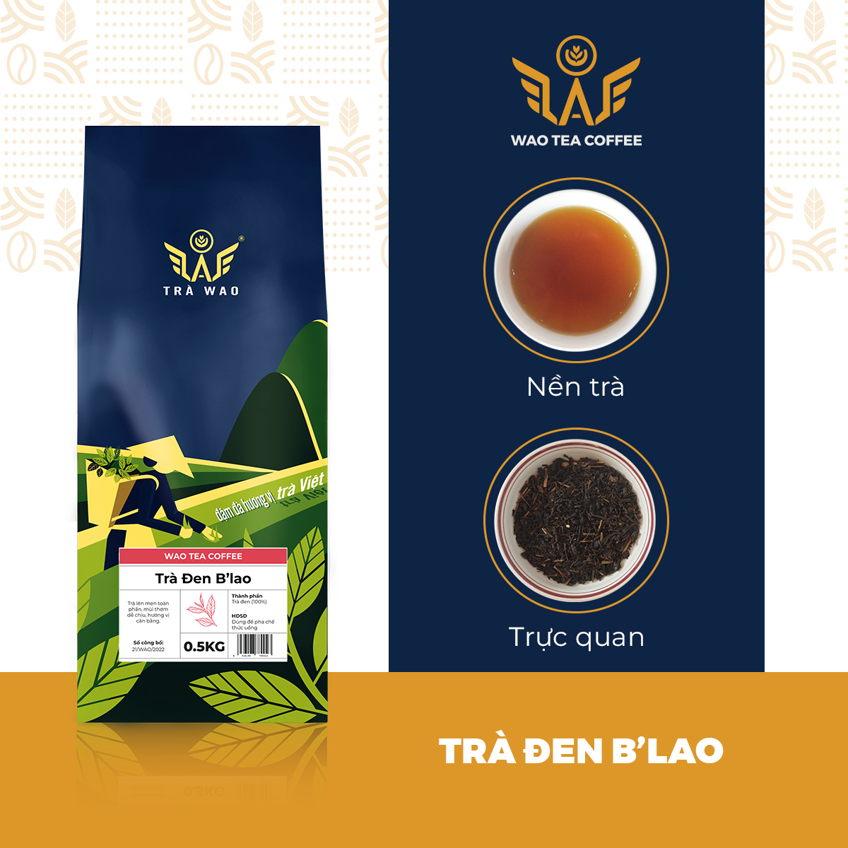 B'Lao Wao Black Tea (0.5kg) Makes Rich, Economical Milk Tea.