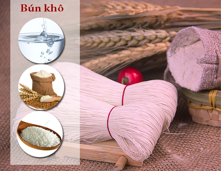 MÌ GẠO HỦ TIẾU (BÚN MIẾN KHÔ) SIÊU SẠCH  DAI NGON