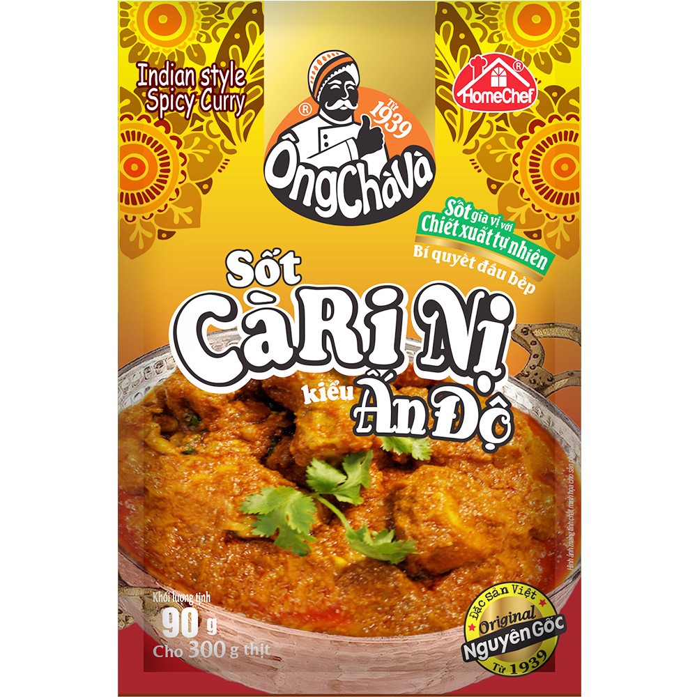 Sốt Cà Ri Nị Kiểu Ấn Độ Ông Chà Và 90g