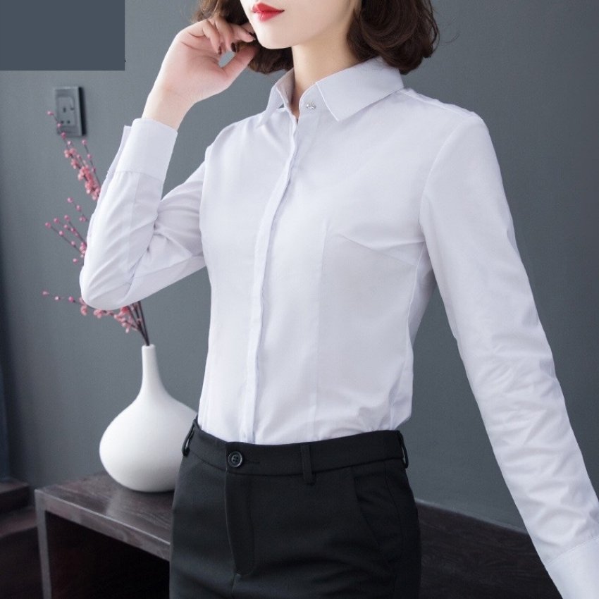 áo sơ mi nữ trắng thanh lịch