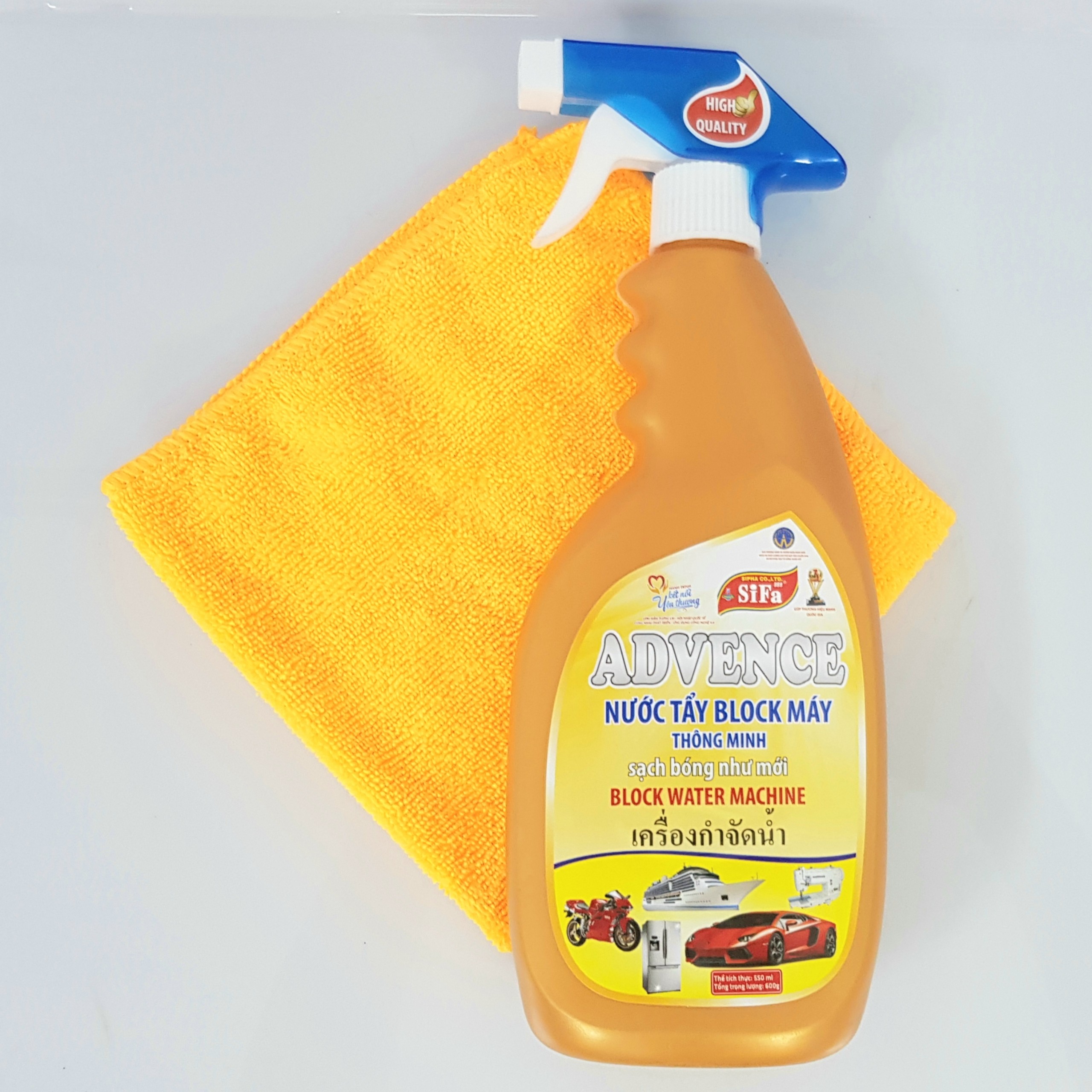 [HCM][CÓ KÈM KHĂN] NƯỚC TẨY RỬA BLOCK MÁY SIFA 550ML