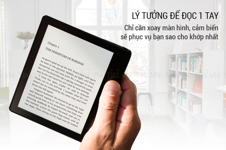 Máy Đọc Sách Amazon Kindle Oasis - 7 Inch, Có Nút Cứng 8GB/32GB
