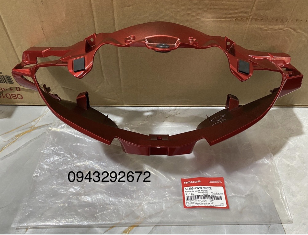 Bàn Thờ ( Nắp Trước Tay Lái ) Rsx 110 ( 2010  2012 ) Đỏ Tươi Honda ( 53205KWWV00ZE )