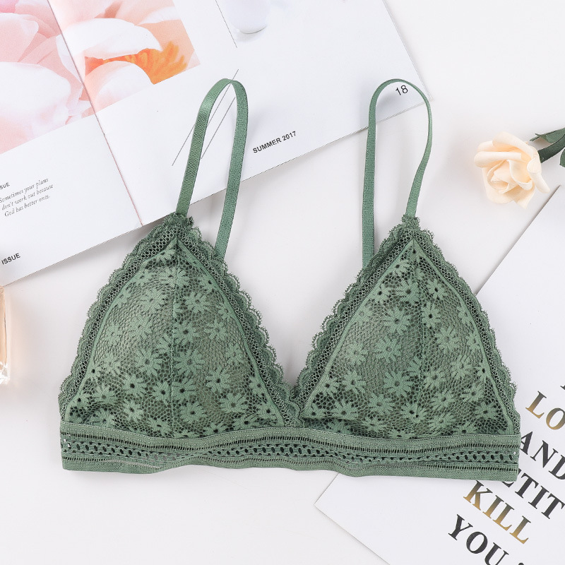[Siêu đẹp] Áo ngực áo Bralette kiểu Pháp mút mỏng tháo được
