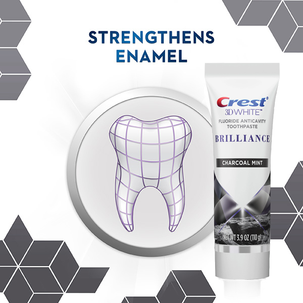 [Freeship] Kem đánh răng crest 3D White Charcoal Toothpaste Than Hoạt Tính 116g  - lienus