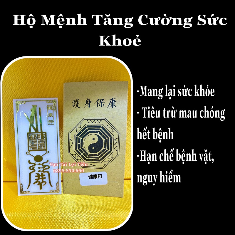 Bộ 2 Linh Phù Tiền Vô + Sức Khỏe