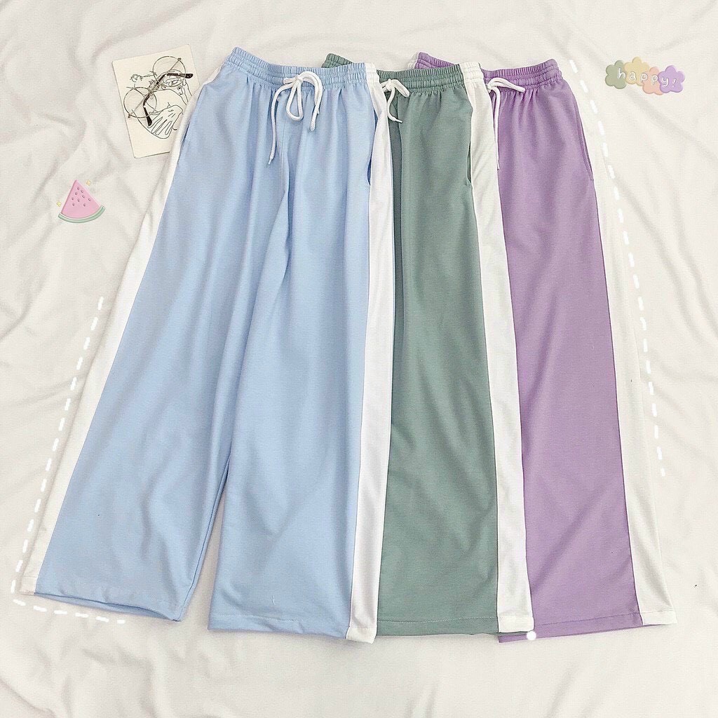Quần ống rộng lưng thun chất da cá siêu dày dặn-shopsigiare1