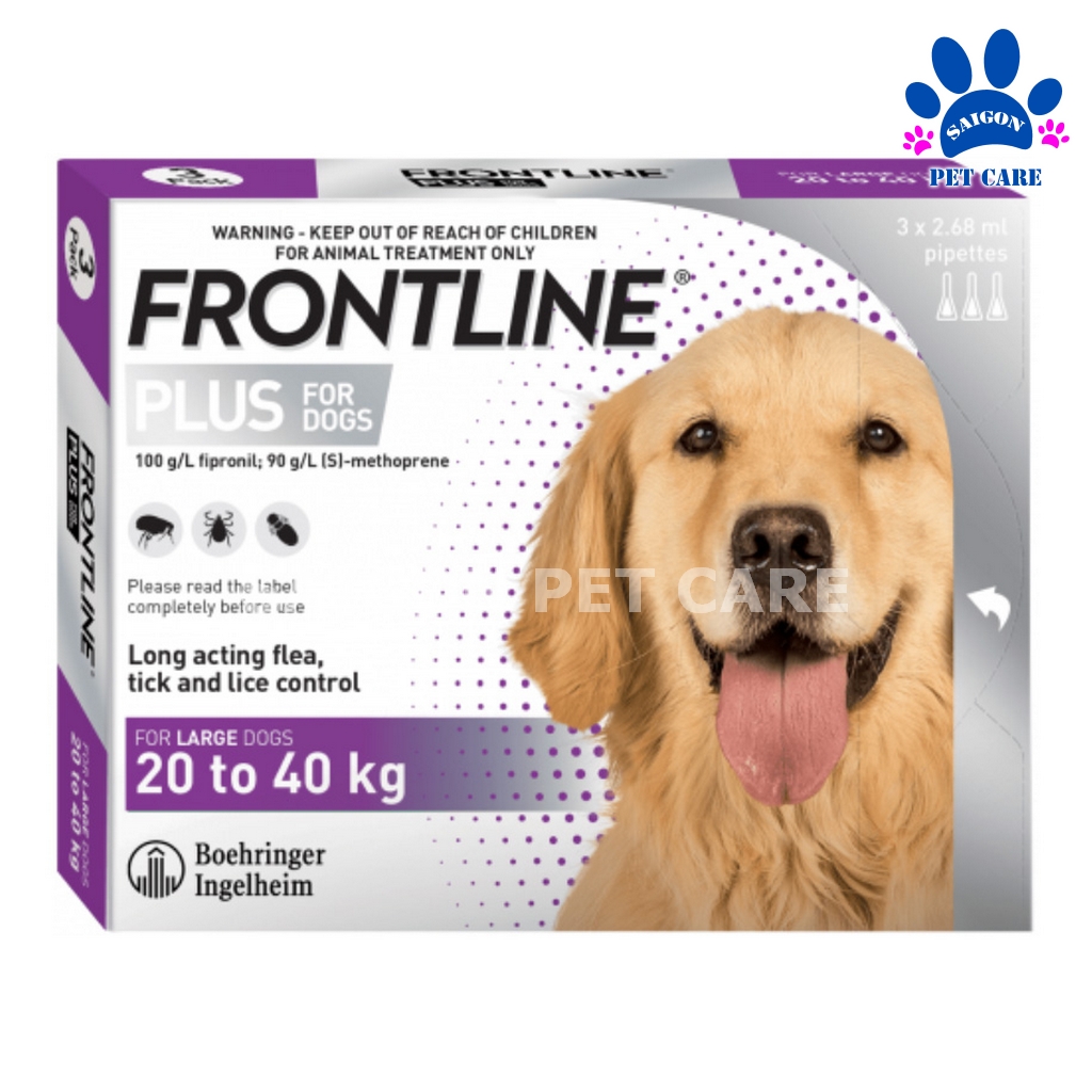 Nhỏ gáy trị ve rận, bọ chét Frontline Plus cho chó