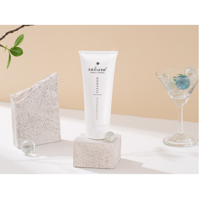 [CHÍNH HÃNG] Sữa Rửa Mặt Trắng Da Sakura Brightening Cleanser 100ml