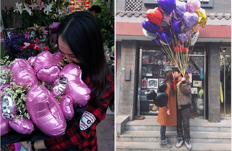 Bóng trang trí hình trái tim đại (45cm)