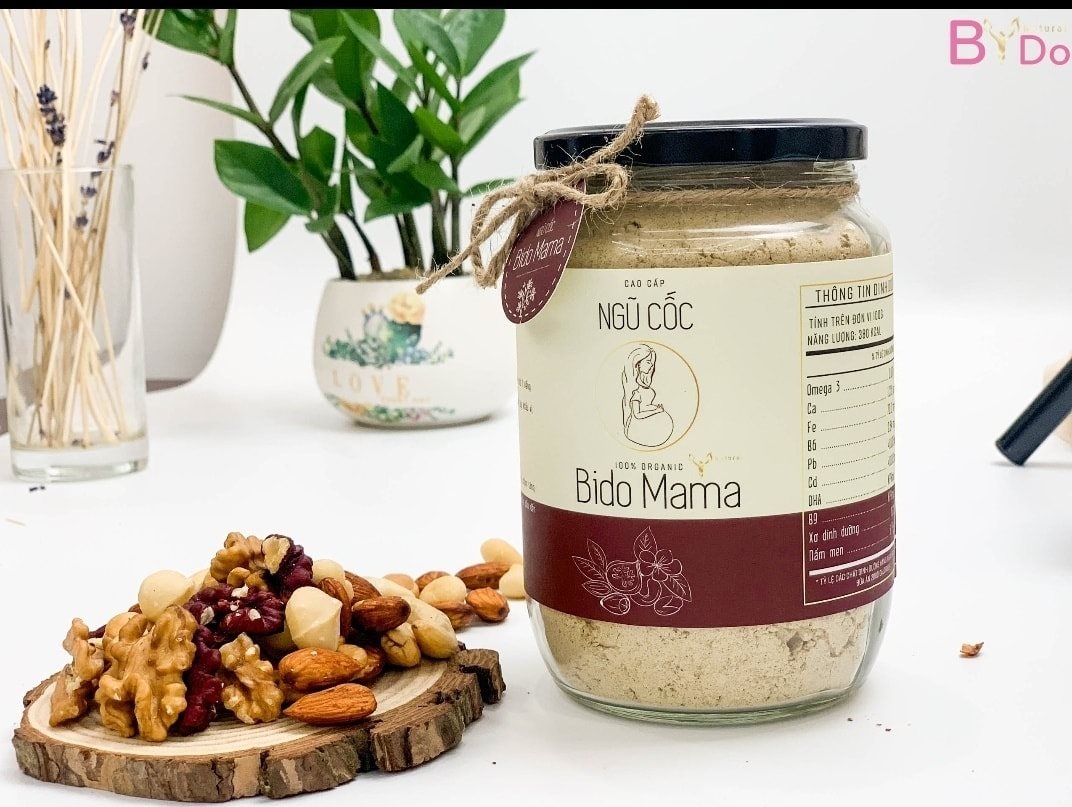 Combo 2 hộp ngũ cốc bầu Bidomama