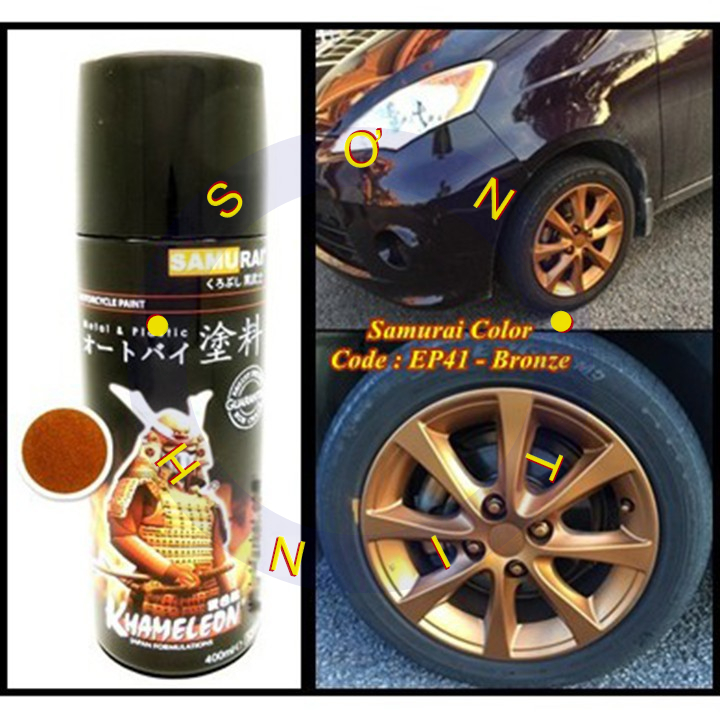 EP41 _ Sơn xit Samurai EP41 màu đồng lốc máy _ Bronze