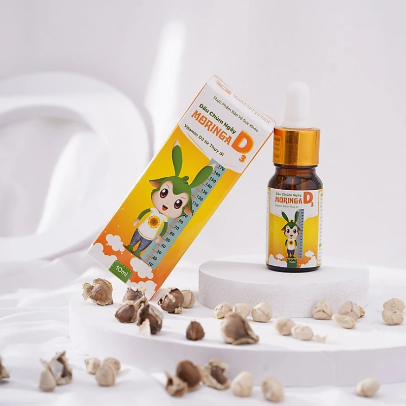 Vitamin D3 Dầu chùm ngây Moringa 10ml