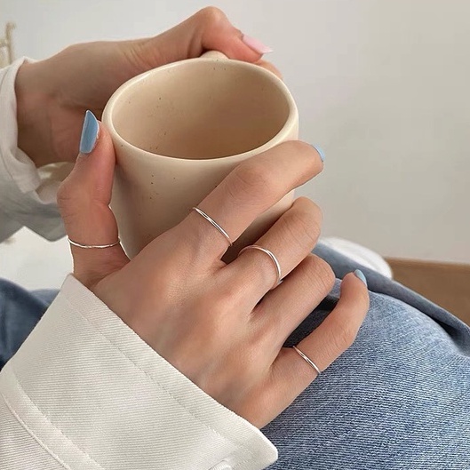 Nhẫn Bạc Trơn Dreamsilver Basic Nhiều Size NT001