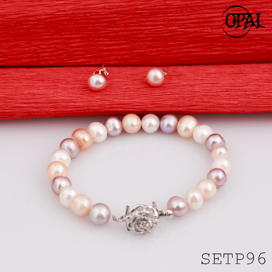 SETP96-Bộ trang sức ngọc trai OPAL