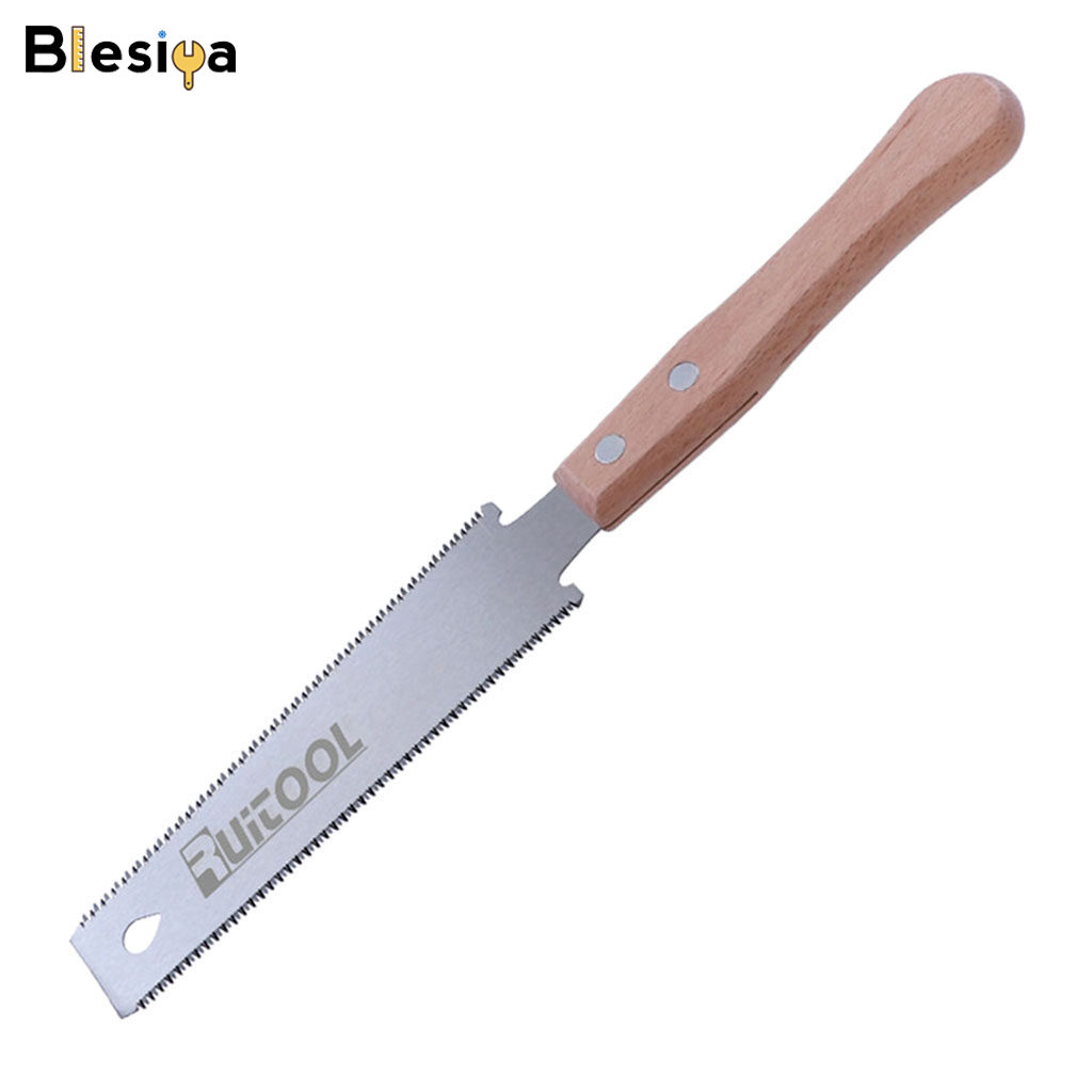 Blesiya Small Double Sided Hand Saw Wooden Handle Sharp Cut Saw for Garden Carpentry
