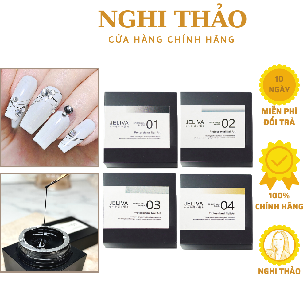 Gel nhện nail JELIVA siêu dai 8g