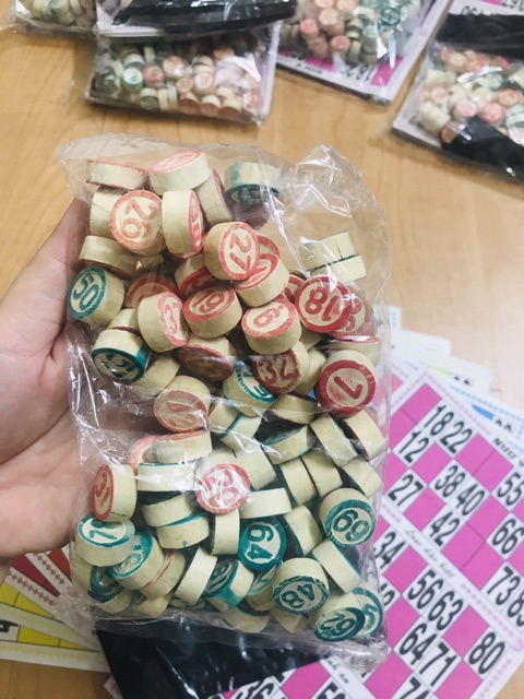 [HCM]Bộ Lô Tô 90 Số (Gỗ - Giấy)