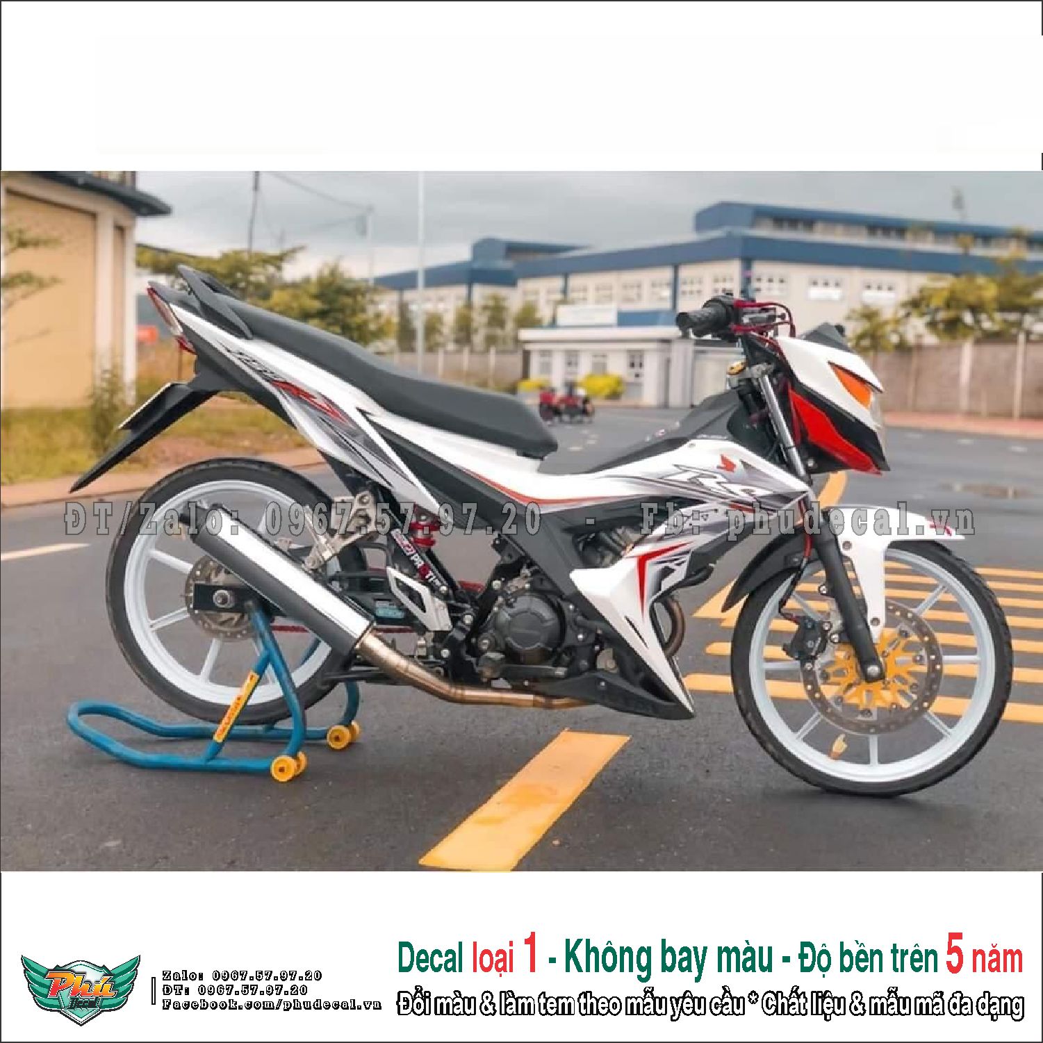 Tem rời Sonic Trắng Rs in trong