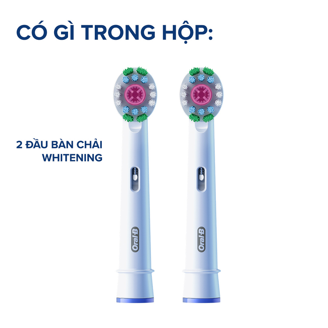 Đầu Bàn Chải Điện Oral-B Whitening (2 cái)