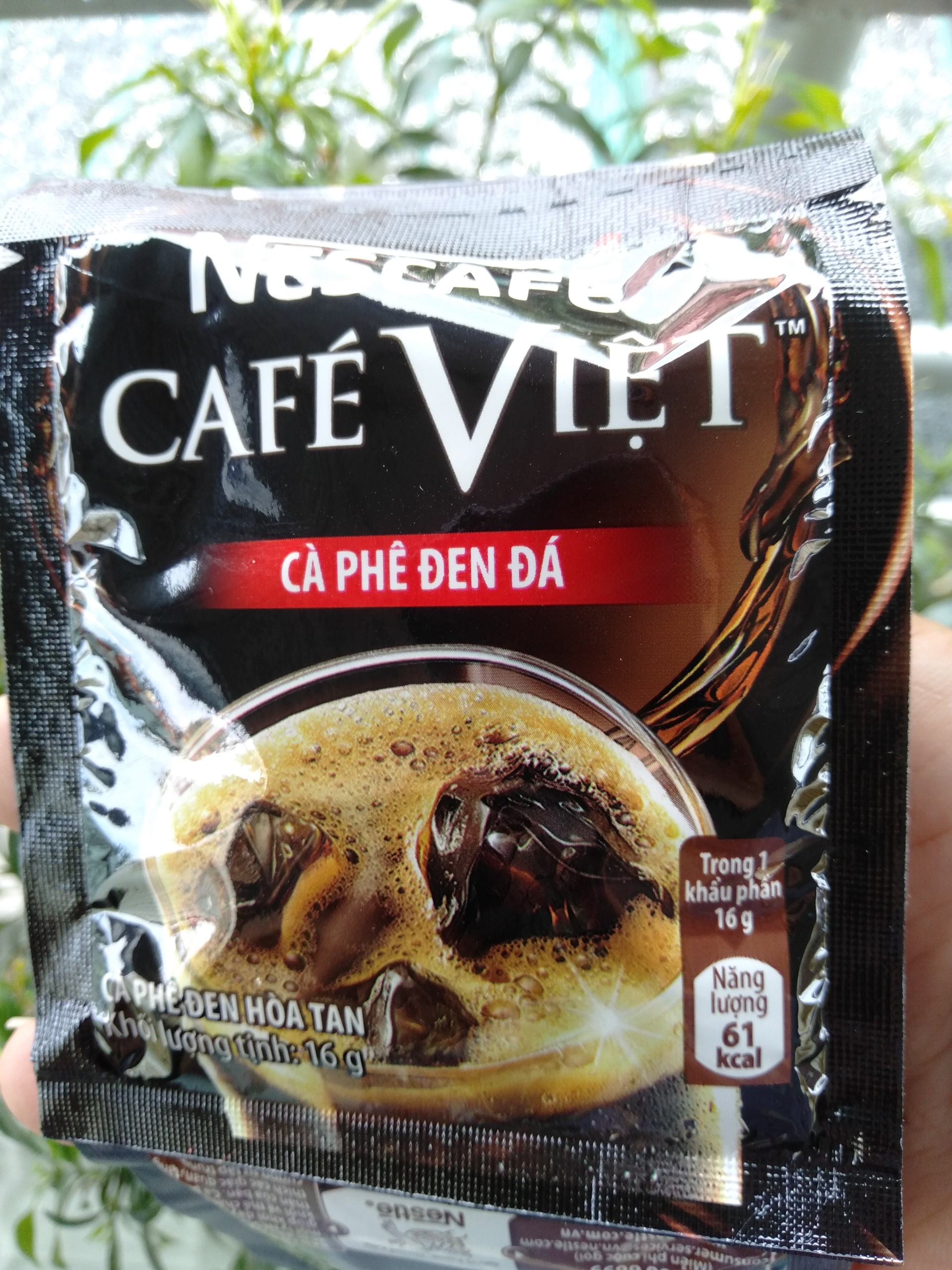 [HCM]Cà phê hòa tan - Nescafe Cafe Việt - Cà phê đen đá  -  Dây (10 gói x16g)