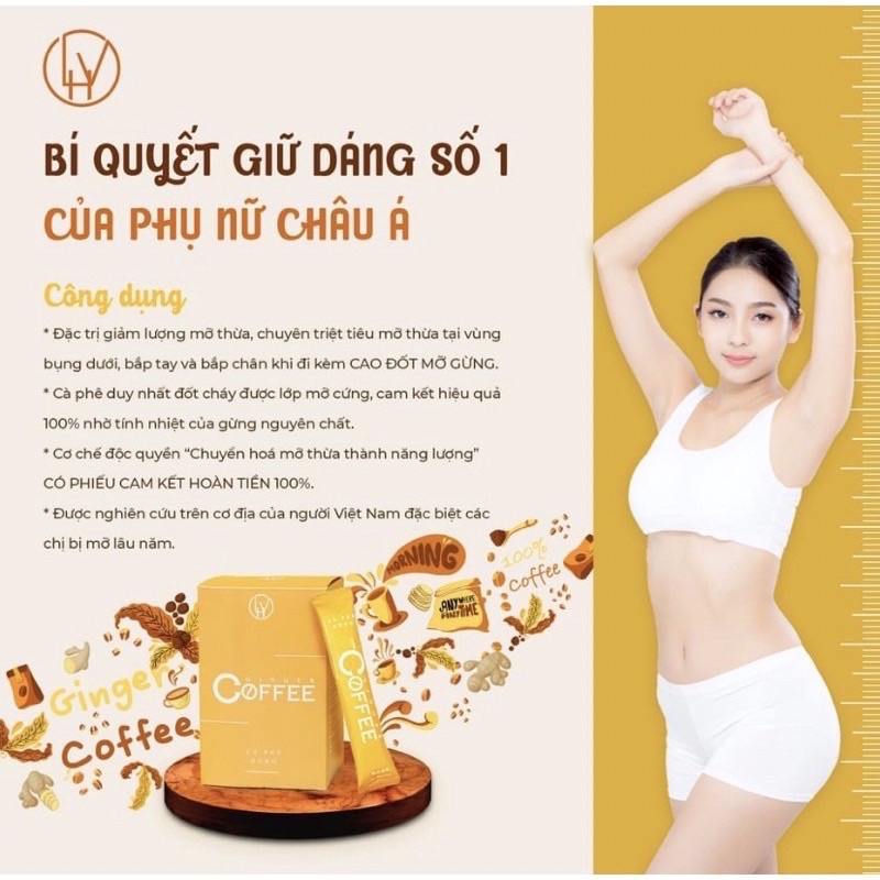 Cà phê gừng giảm cân Ginger Coffee hộp 20 gói