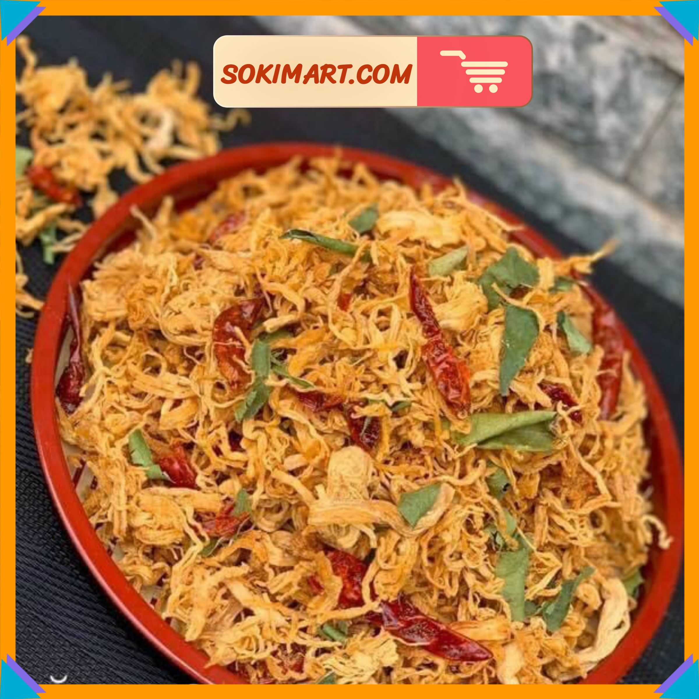Khô gà lá chanh ngon đặc biệt - 500g