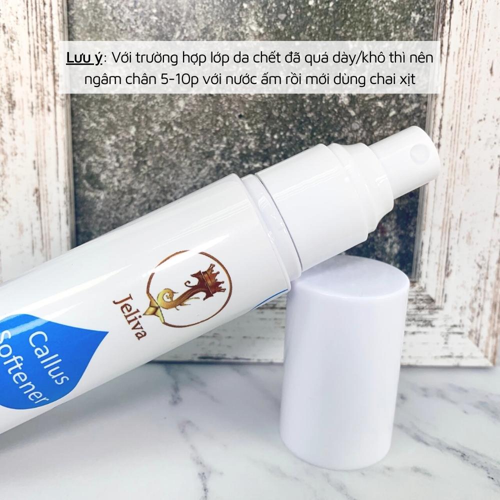 Chai xịt mềm da chà gót Jeliva NGHI THẢO 80ml