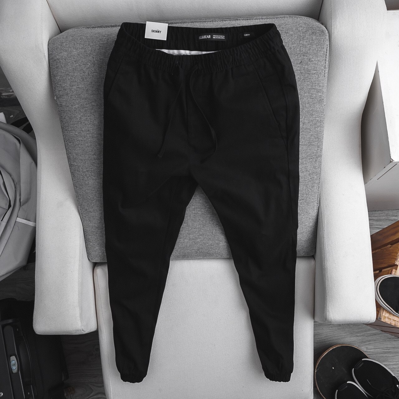 quần jogger kaki nam co giản