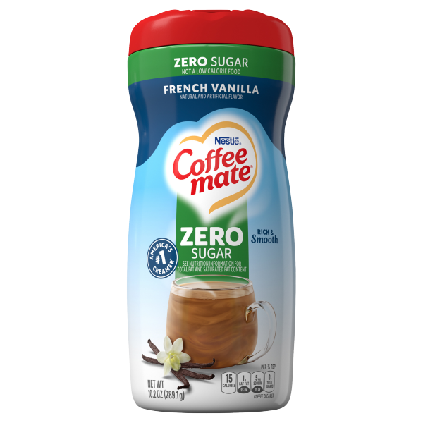 Bột kem sữa không đường vị vanilla coffee mate sugar free french vanilla powder coffee creamer 289g