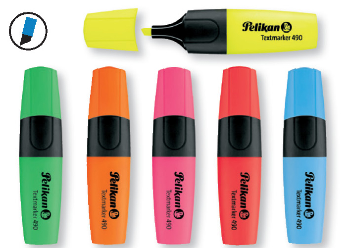 [HCM]Vỉ 6 bút highlighter Pelikan - Textmarker 490