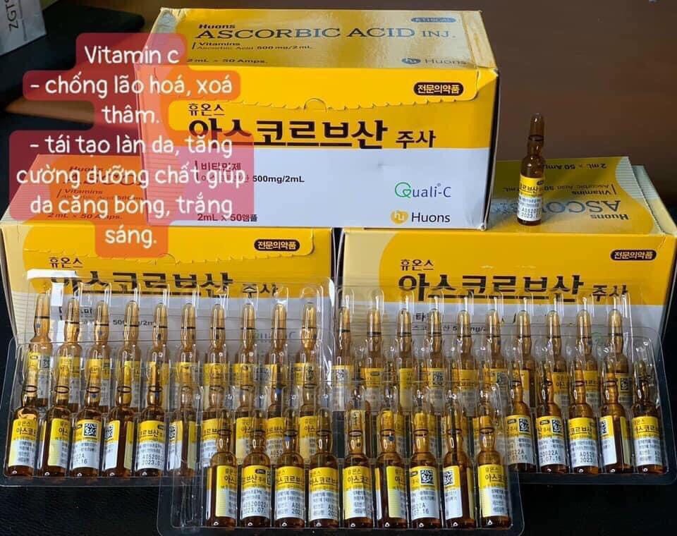 Tinh chất Vitamin C - Huons Ascorbic Acid dạng ống - SPA88