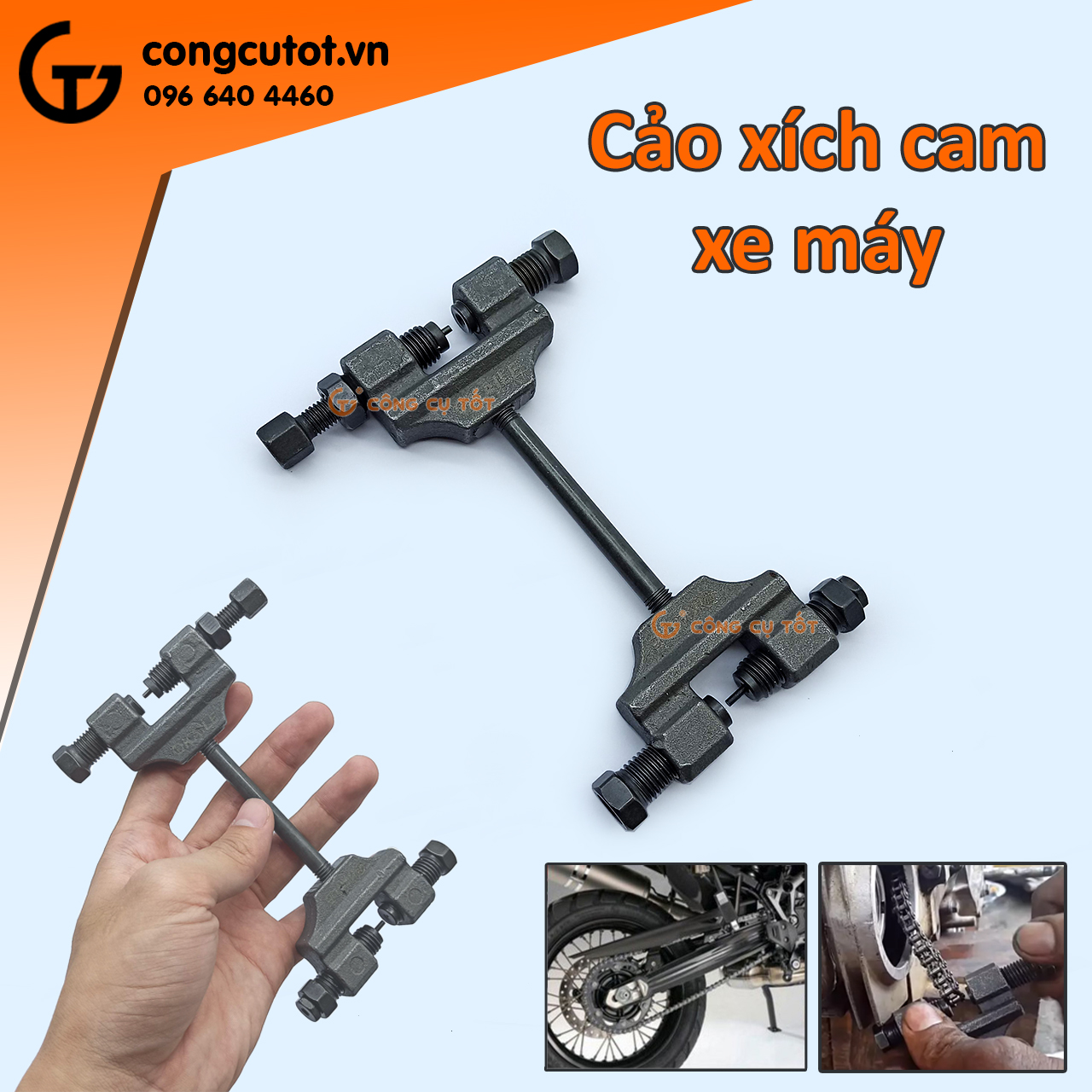 Cảo tháo mắt sên cam - vam đột xích cam