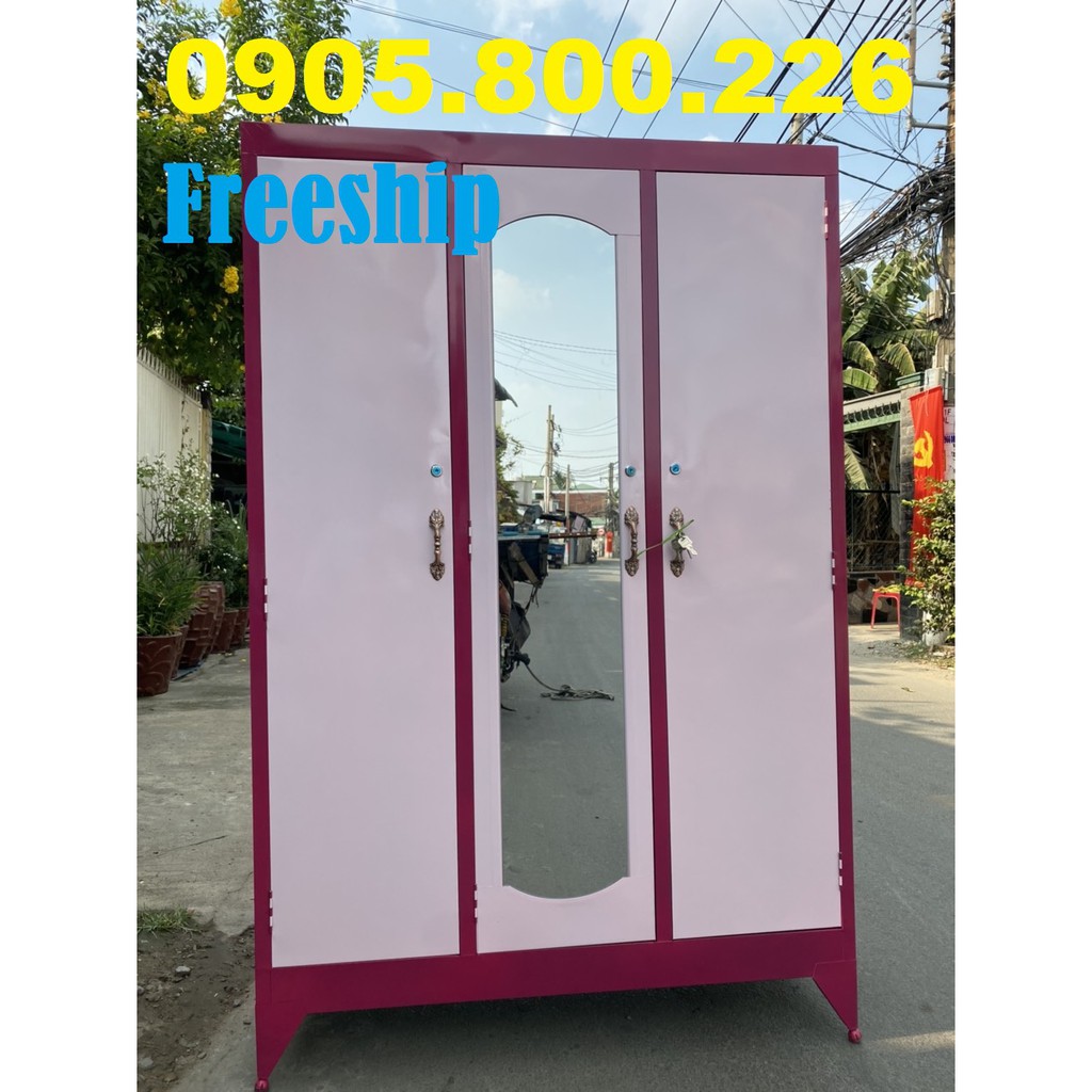 Tủ sắt sơn dầu 3 cánh