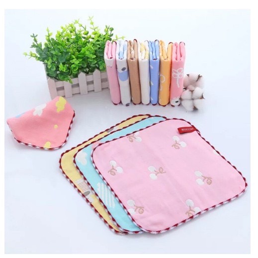 Set 5 Khăn Mặt Sữa Sợi Tre Túi Zip Lee Lee