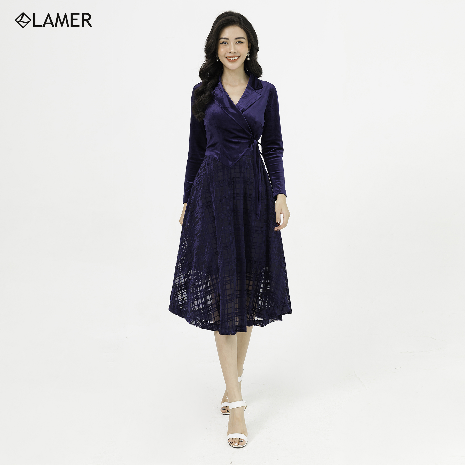 Đầm Dạ Hội Lamer Cổ 2 Ve S63L20Q046